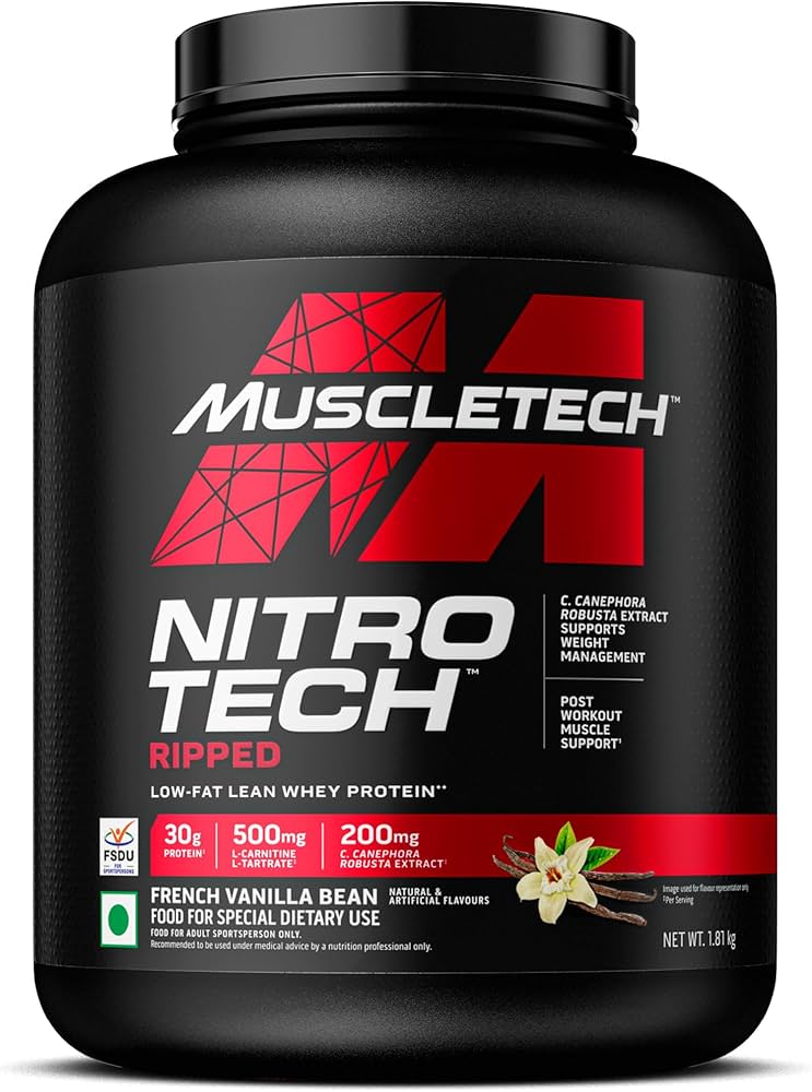 MUSCLETECH NITRO-TECH RIPPED WHEY PROTEIN POWDER