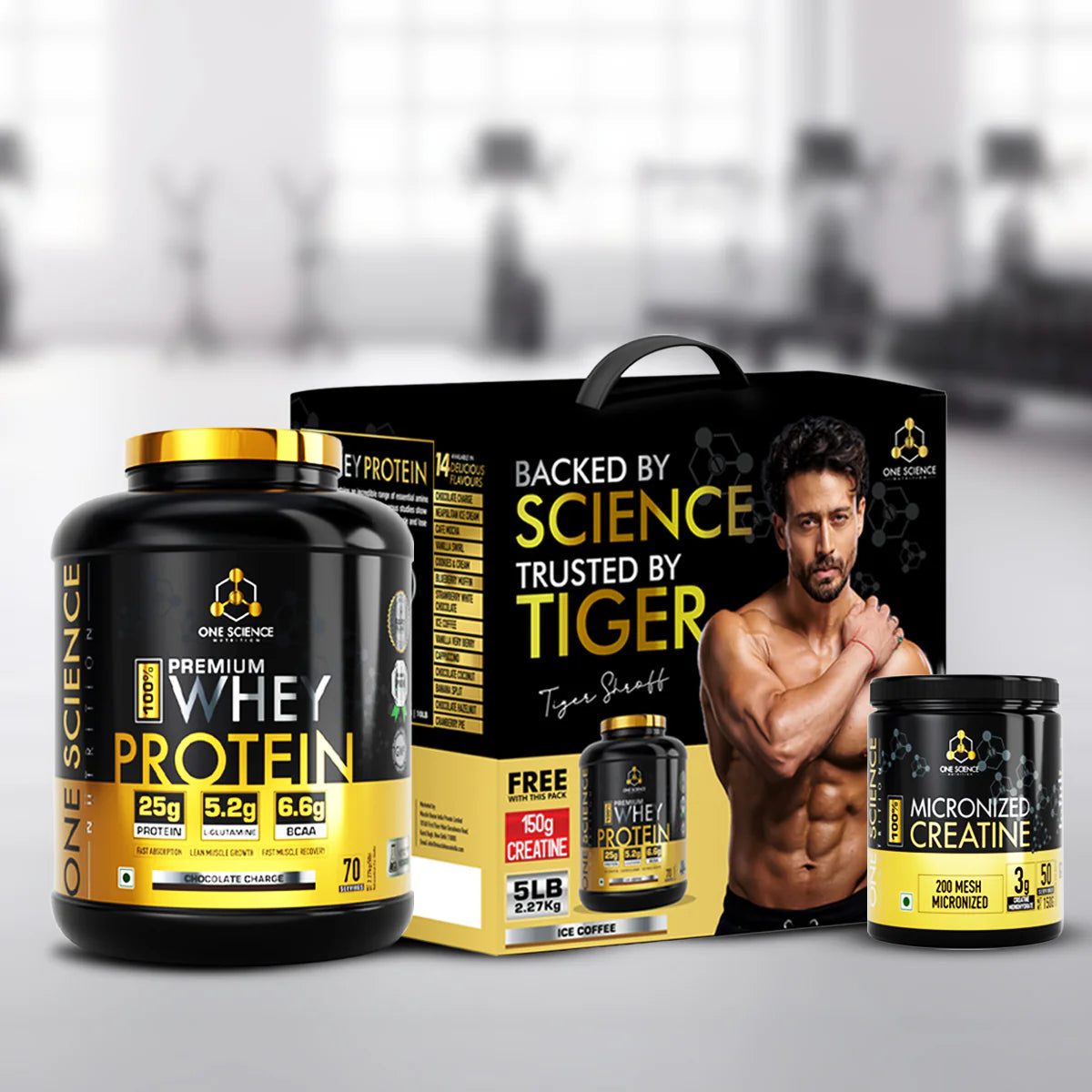 One Science Premium Whey Protein - 5 Lbs + Free Creatine 50 Servings