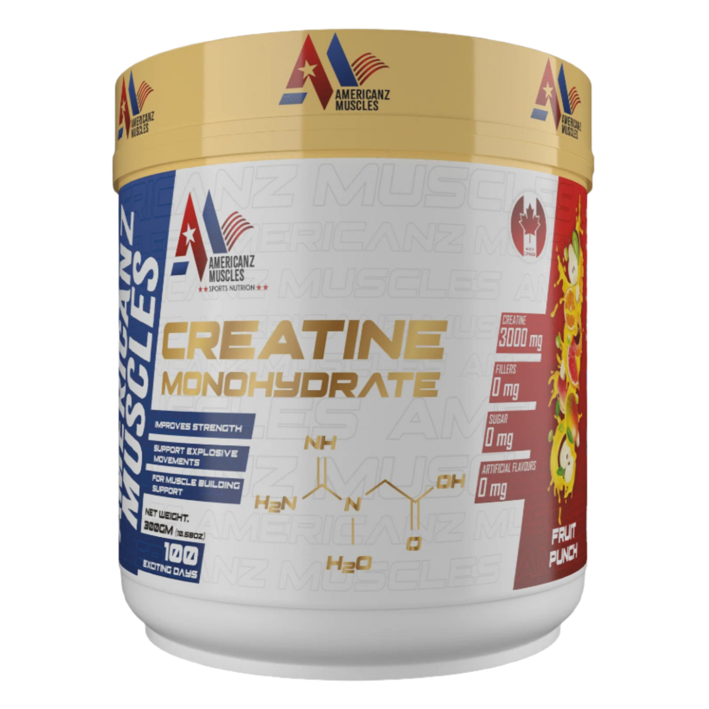AMERICANZ MUSCLE CREATINE MONOHYDRATE | 100 SERVINGS