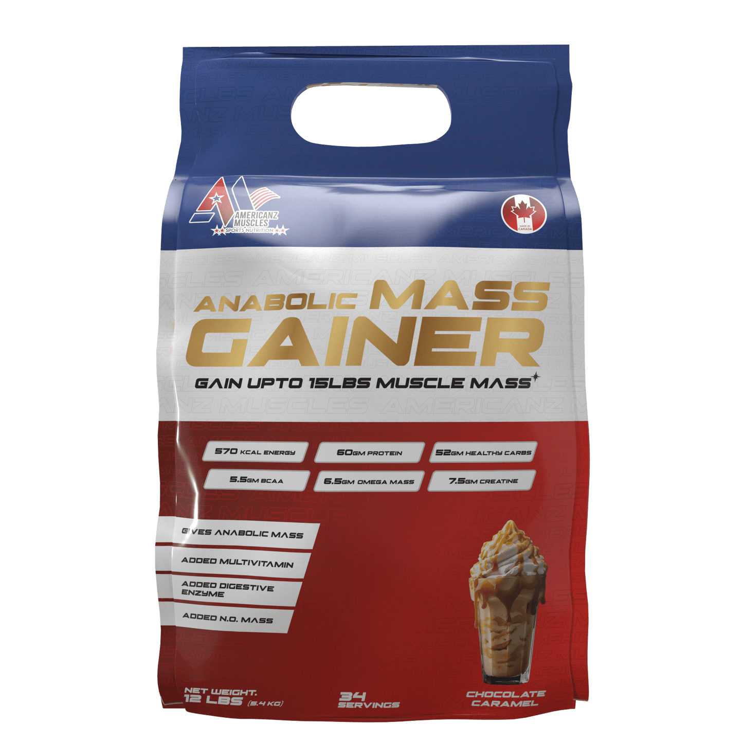 AMERICANZ MUSCLE ANABOLIC MASS GAINER