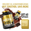 One Science Nitra Whey Protein 4 LB + Free Daily Multivitamins 60 Capsules