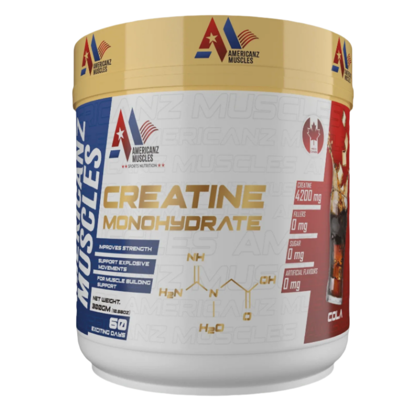 AMERICANZ MUSCLE CREATINE MONOHYDRATE | 60 SERVINGS