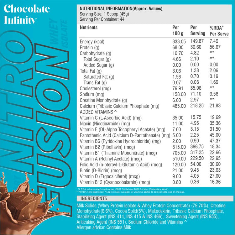 HEALTHFARM SERIES NITRO FUSION WHEY