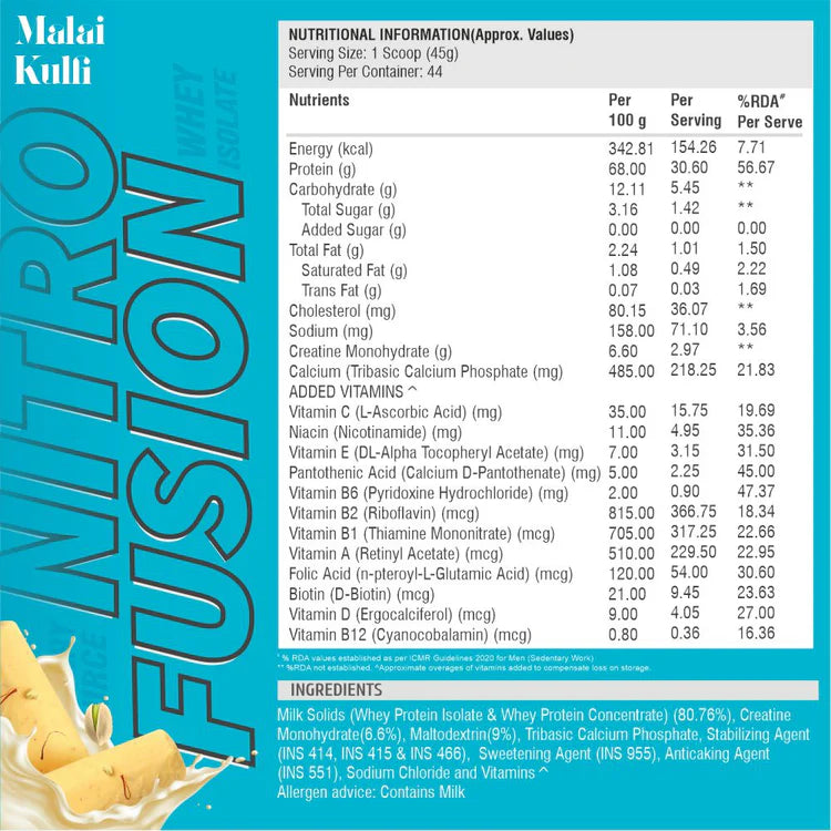 HEALTHFARM SERIES NITRO FUSION WHEY
