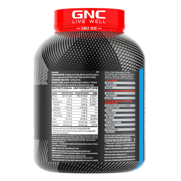 GNC AMP PURE ISOLATE (LOW/ZERO CARB)
