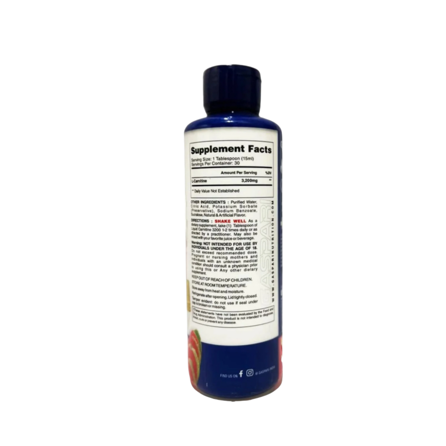 GASPARI LIQUID CARNITINE 3200