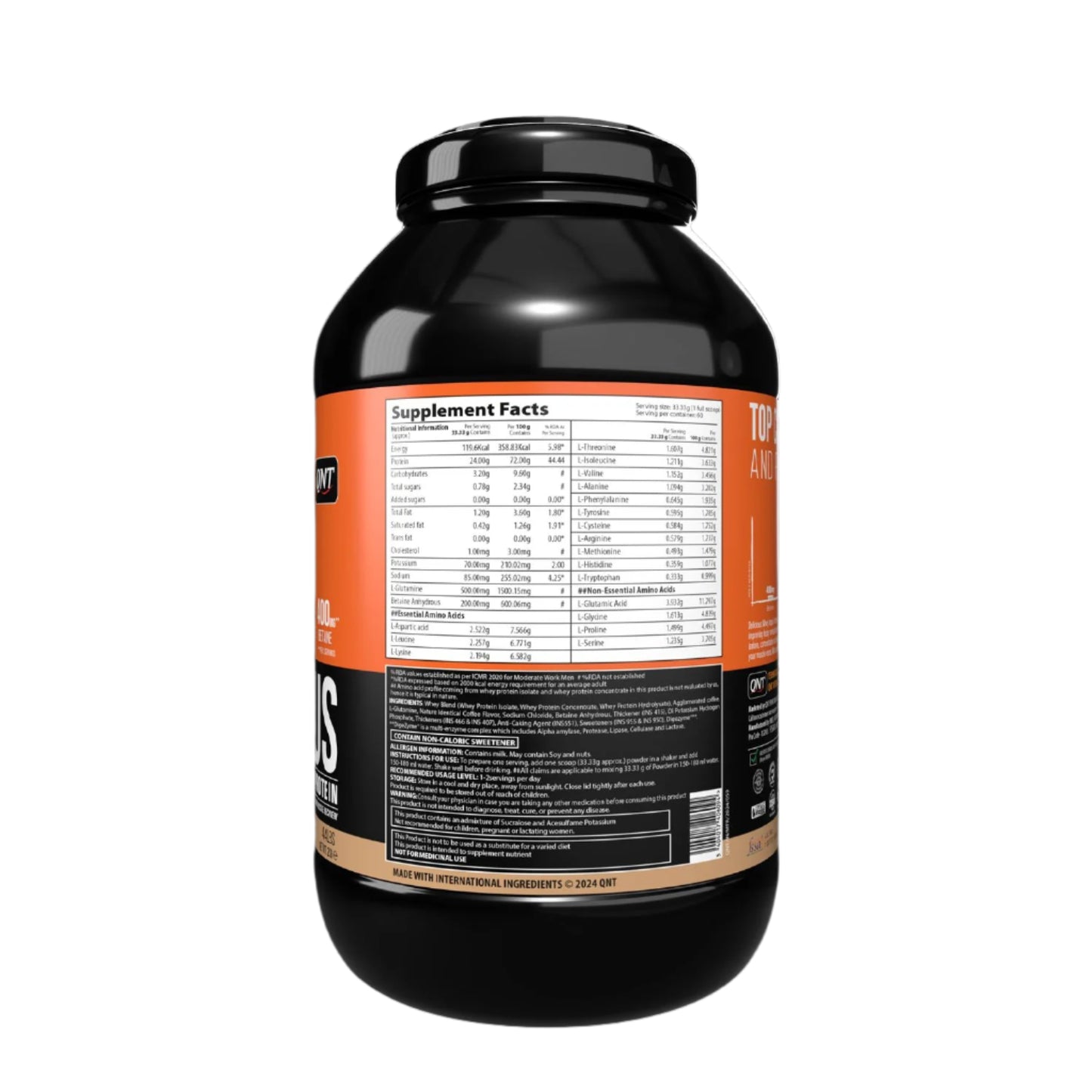 QNT DELICIOUS ISOLATE AND HYDROLYSATE PROTEIN