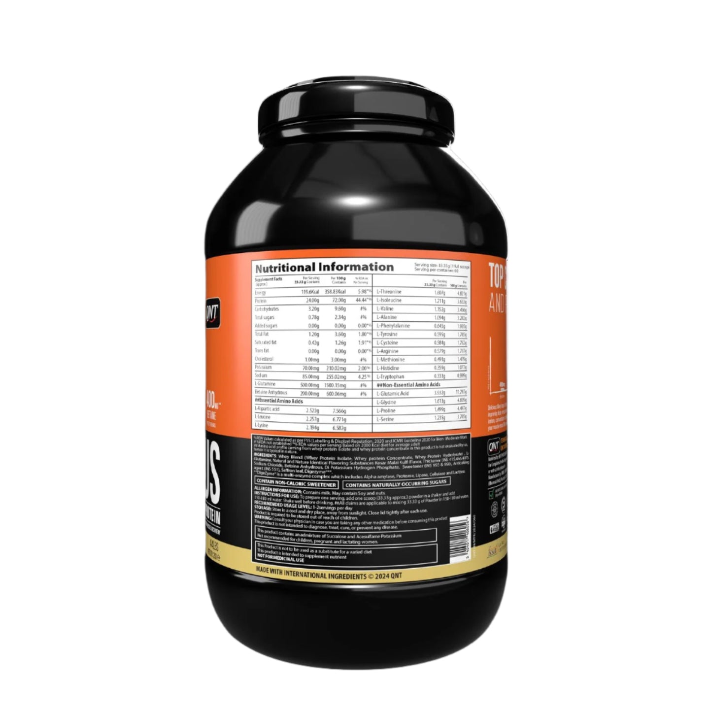 QNT DELICIOUS ISOLATE AND HYDROLYSATE PROTEIN