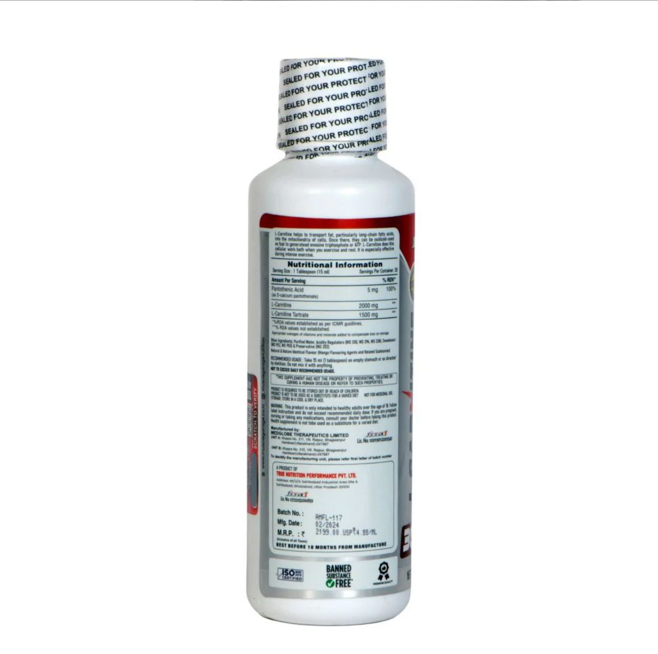 MG L-CARNITINE 3500MG LIQUID