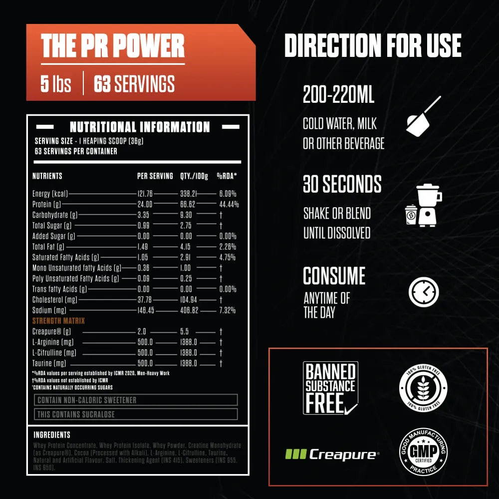 EXALT THE PR-POWER WHEY PROTEIN