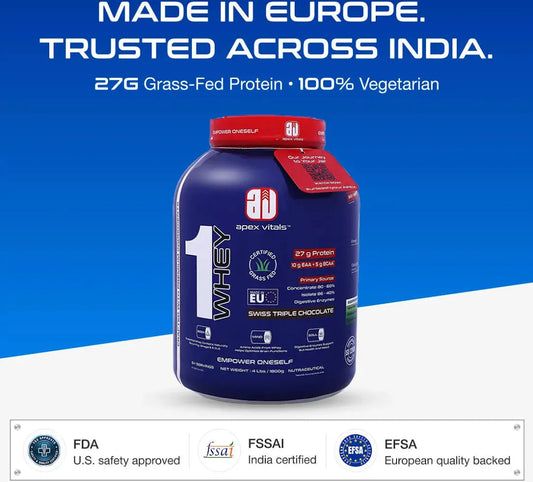 Apex Vitals 1 Whey – Grass-Fed 1 Whey Protein Powder