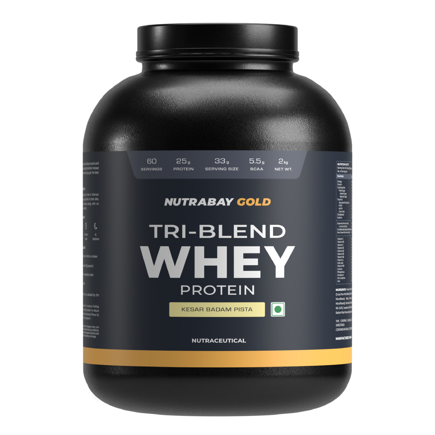 NUTRABAY GOLD TRI-BLEND WHEY PROTEIN